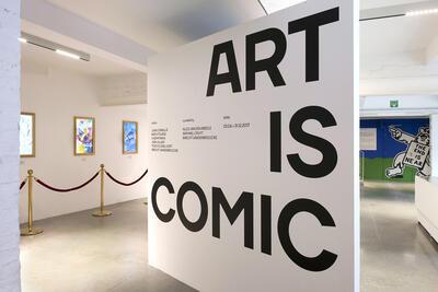 MIMA, installatiezicht, ‘Art is Comic’, 2017.