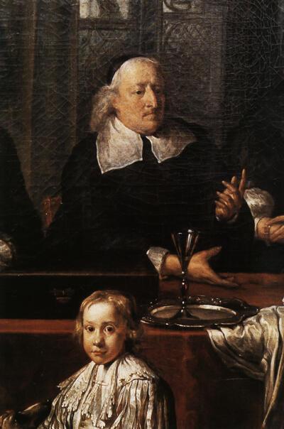 Jan-Antony Coxcie, Portret van de familie Faydherbe (detail: Lucas Faydherbe), niet gedateerd, olieverf op doek. Londen, privé-verzameling. Foto: n.g.