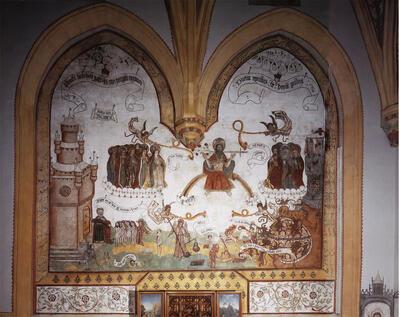 Het Laatste Oordeel, 1509. Zepperen, Sint-Genovevakerk