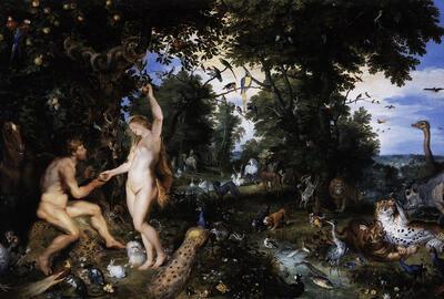 Jan Brueghel en Peter Paul Rubens, Het aardse paradijs met de zondeval van Adam en Eva, 